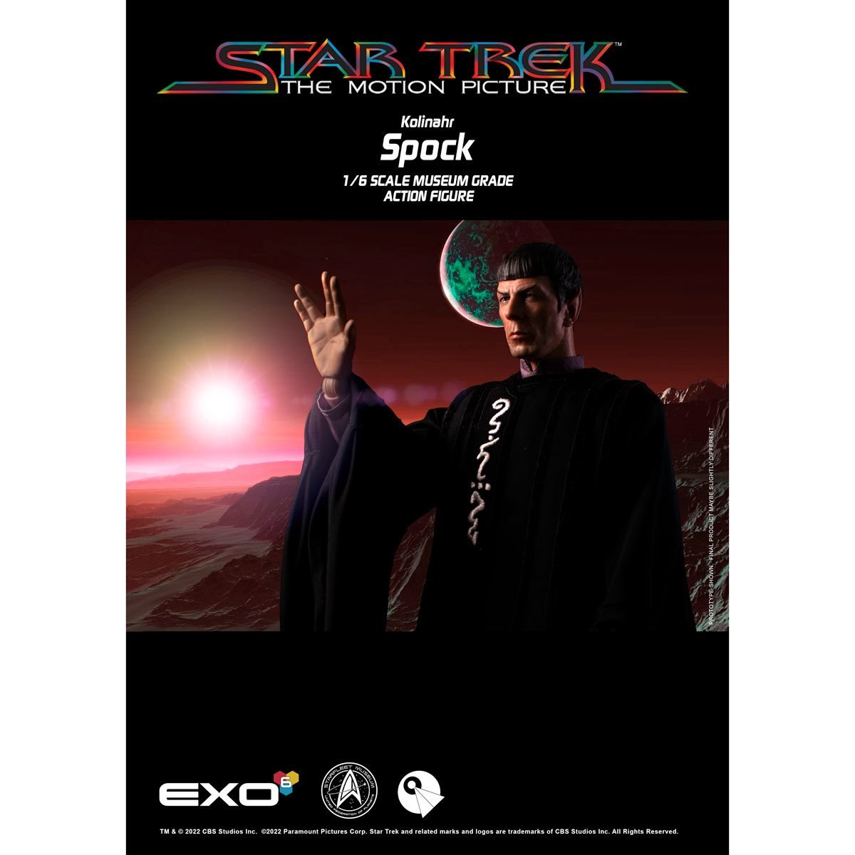 Star Trek The Motion Picture Kolinahr Spock Scale Action Figure