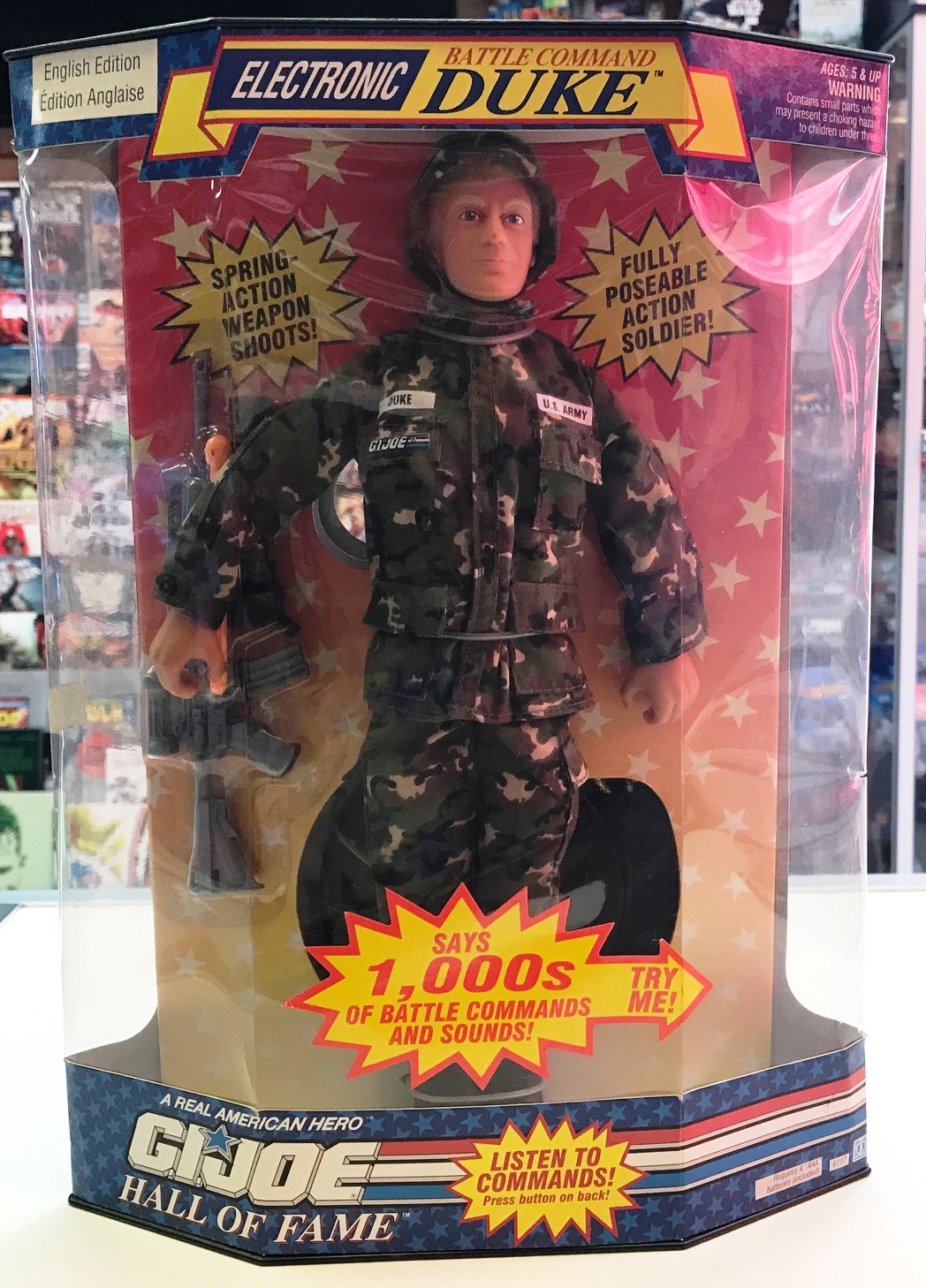 GI Joe Electronic Battle Command Duke 12-inch figure (1992) Hasbro 6117