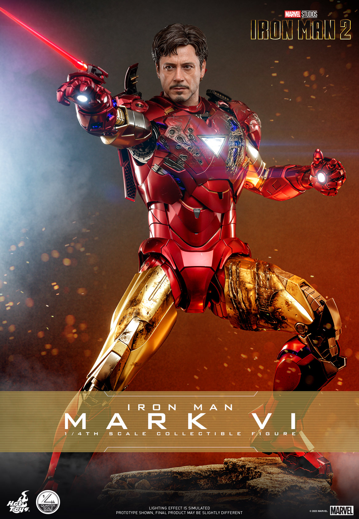 Marvel Iron Man 2 - Mark VI Quarter Scale Figure (1:4) Hot Toys 911852