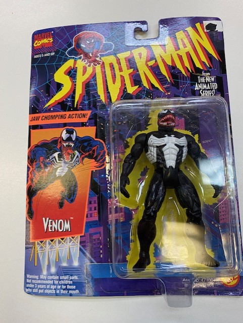 Spider-Man The Animated Series Venom Action Figure ToyBiz 1994 consigne ...