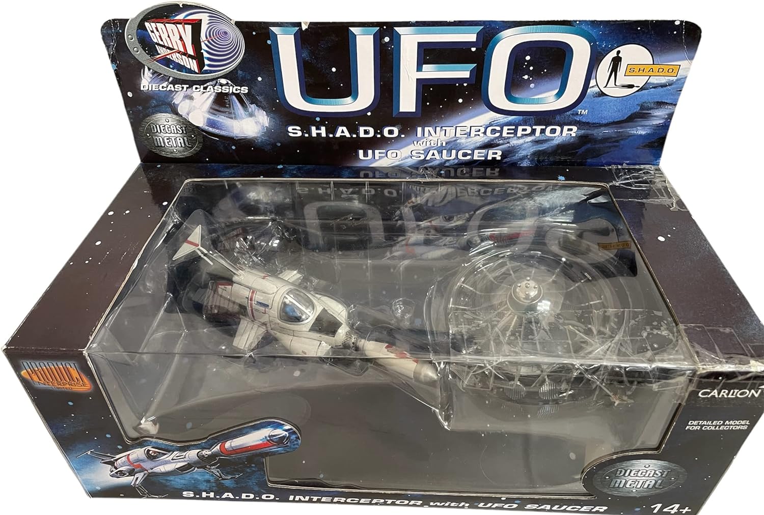 Ufo Shado Interceptor With Ufo Saucer Diecast Product Enterprise Int 1