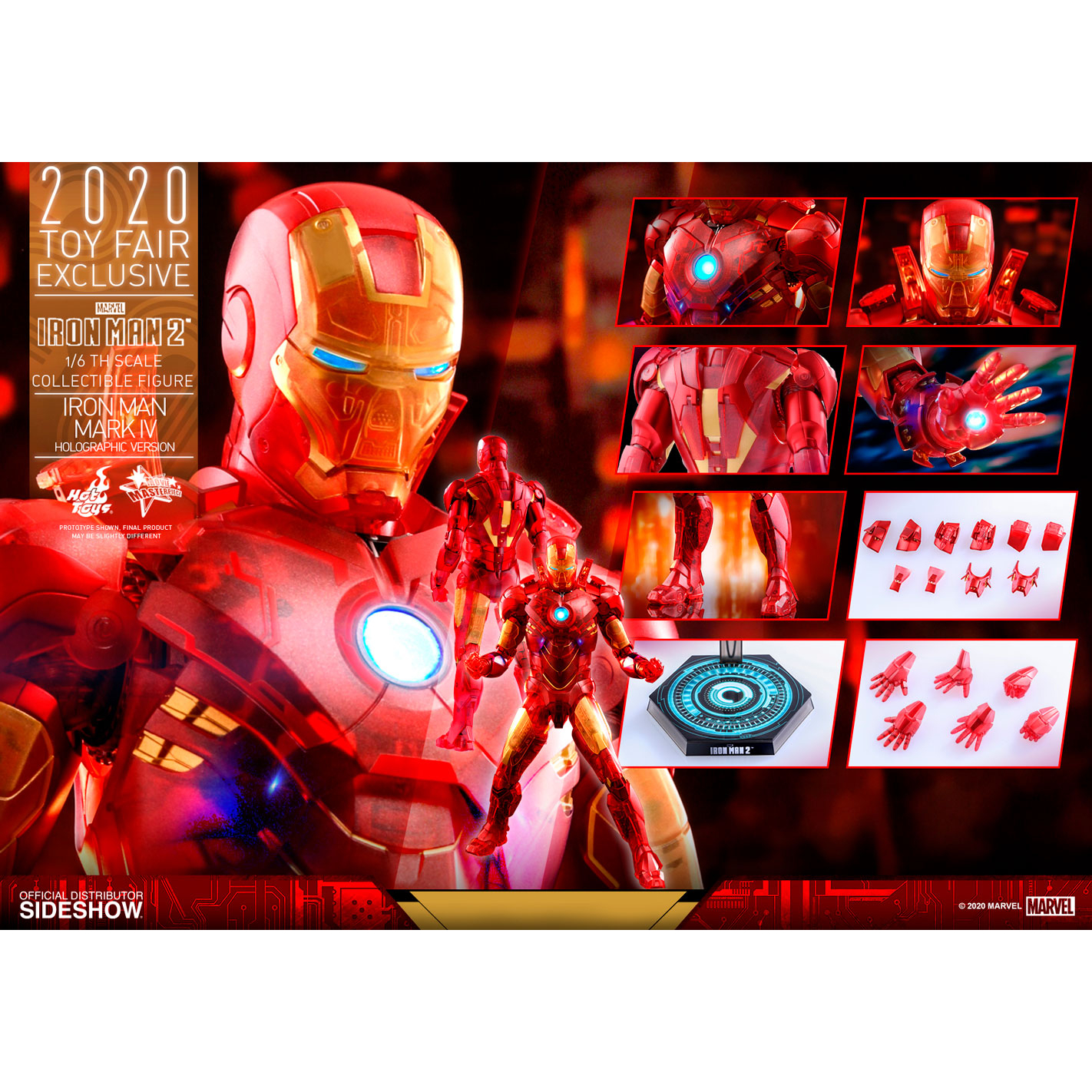 Marvel Iron Man Mark IV (Holographic Version) 1:6 figure EXCLUSIVE