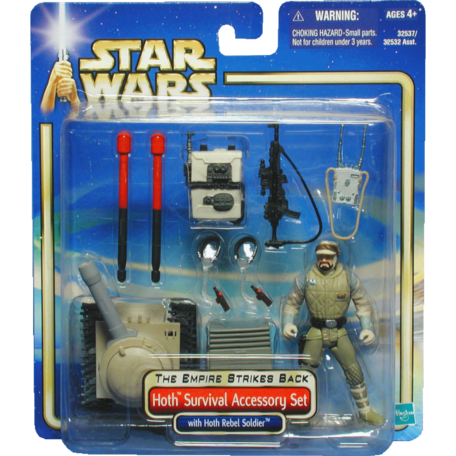 Star Wars Saga The Empire Strikes Back Hoth Survival Accessory Set With Hoth Rebel Soldier Hasbro