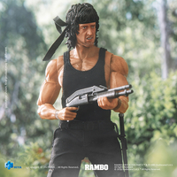 Rambo First Blood Part II  Exquisite Super Series John J Rambo 1:12 Scale Action Figure - Previews Exclusive Hiya Toys 420268