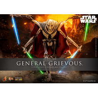 Star Wars General Grievous (Corps avec structure en métal diecast) Figurine Échelle 1:6 Hot Toys 913608 MMS760D67