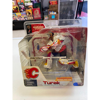 ​NHL Roman Turek  Gardien de but Flames de Calgary  figurine Mcfarlane Toys​