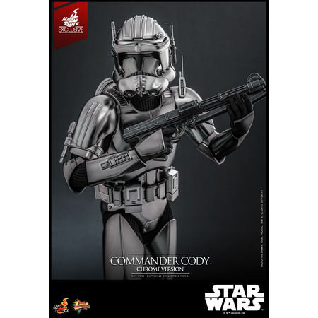 Star Wars Commander Cody (VERSION CHROME VERSION) Exclusive Figurine Échelle 1:6 Hot Toys 913142 MMS734