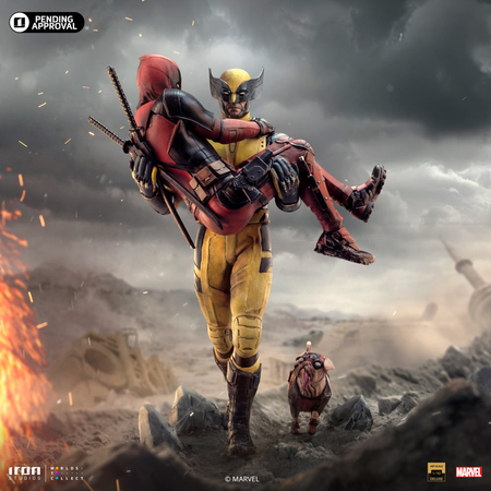 Marvel Deadpool & Wolverine Deluxe 1:10 Scale Statue Iron Studios (913383) MARCAS104724-10