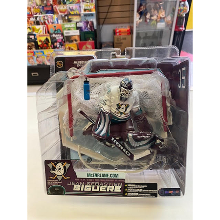 NHL Jean-Sebastien Giguere Gardien de but Ducks d'Anaheim figurine Mcfarlane Toys