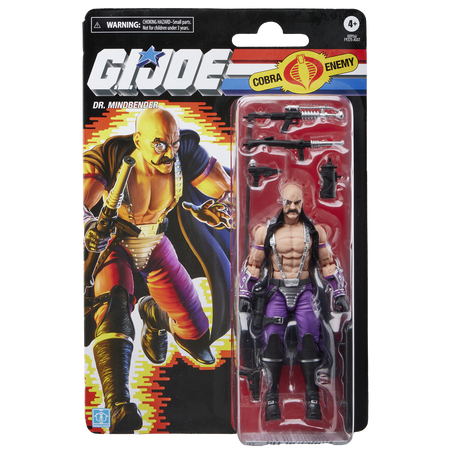 GI Joe Classified Series Retro Cardback Dr Mindbender 6-inch scale action figure Hasbro G0956