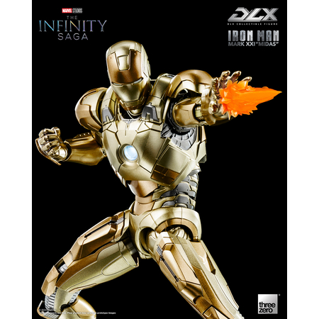 Marvel DLX Iron Man Mark 21 “Midas” Collectible Figure Threezero (3Z08300W0) 913981