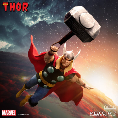 One:12 Collective Marvel The Mighty Thor Figurine Mezco Toyz 76611