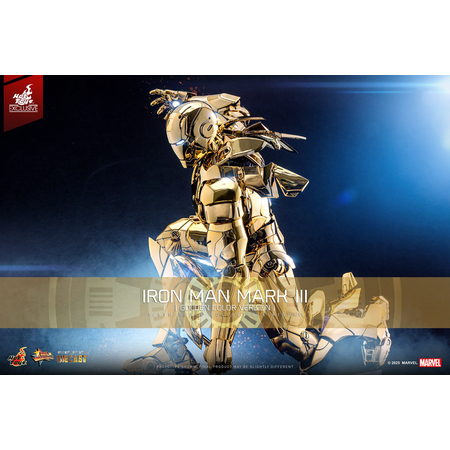 Marvel Iron Man Mark III Armure Couleur Or Diecast Figurine Échelle 1:6 Hot Toys MMS764D69 913832